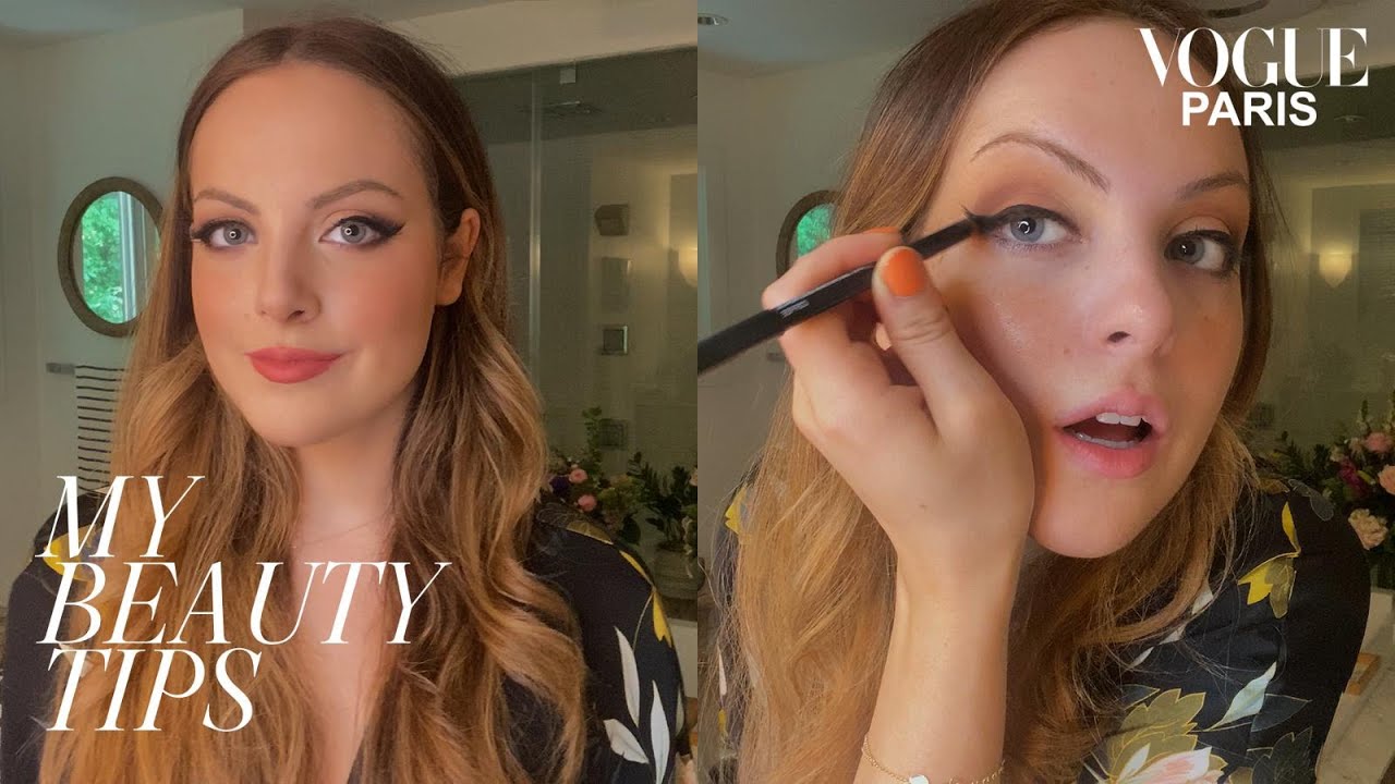 Elizabeth Gillies: un look glamour et un eyeliner parfait | My Beauty Tips | Vogue Paris
