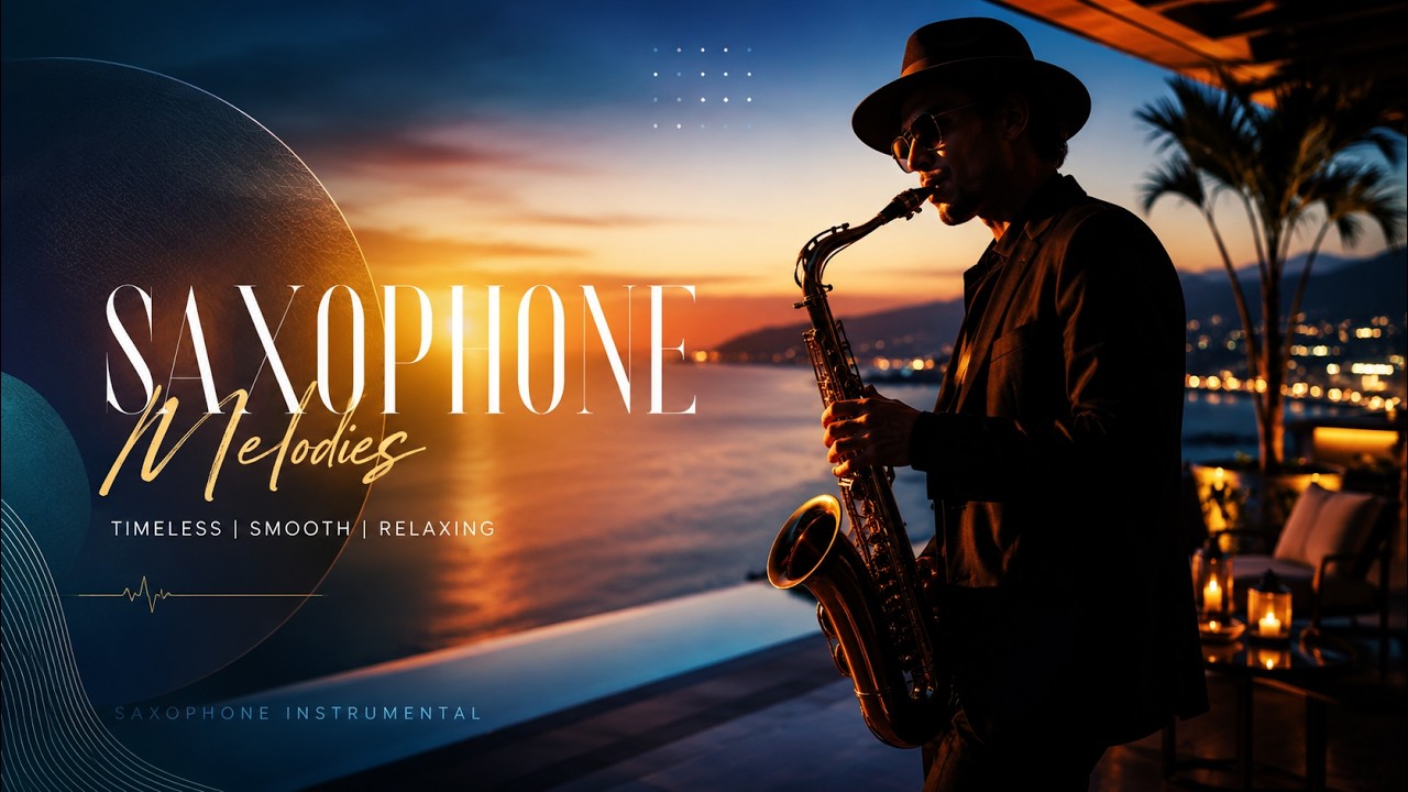 Gentle Saxophone Jazz 🎷 Calm Night Music for Peaceful Evening Ambience