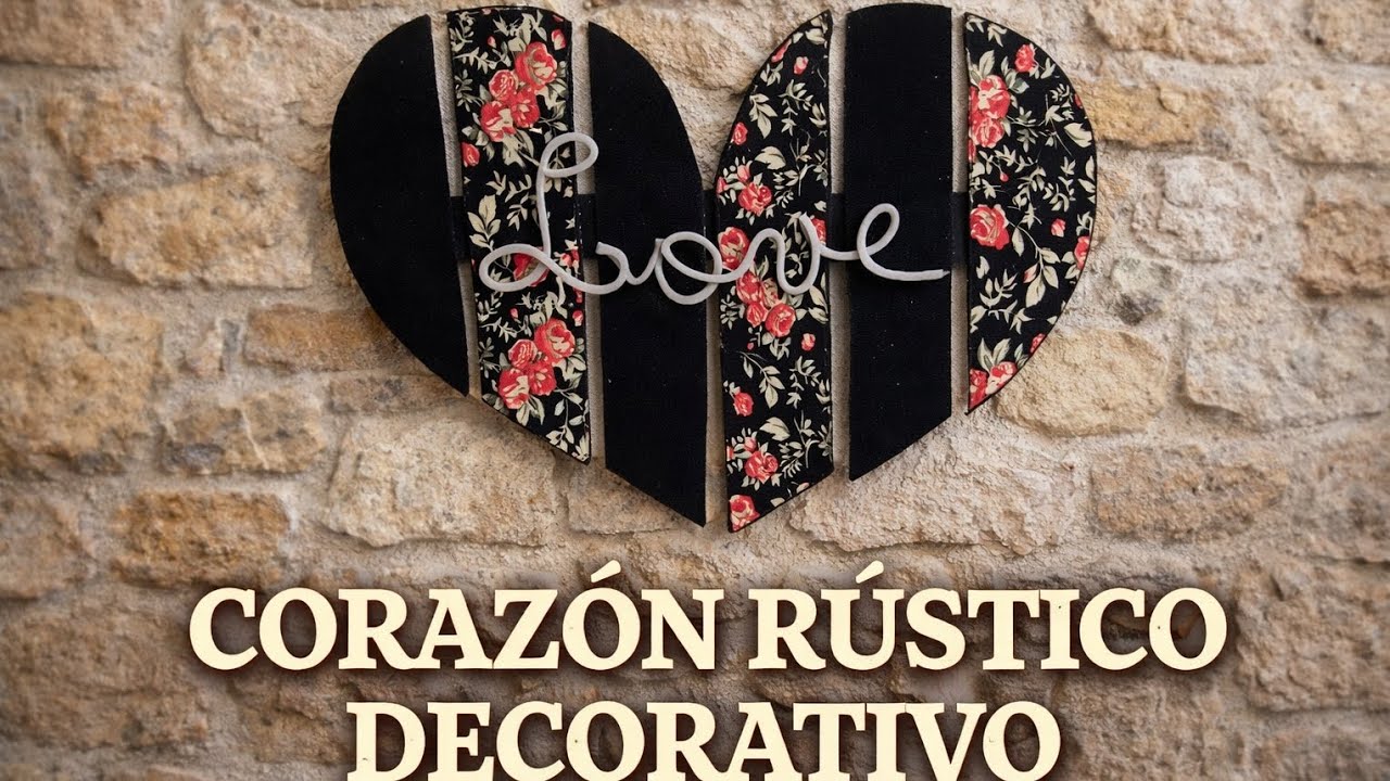 Corazón rústico decorativo 