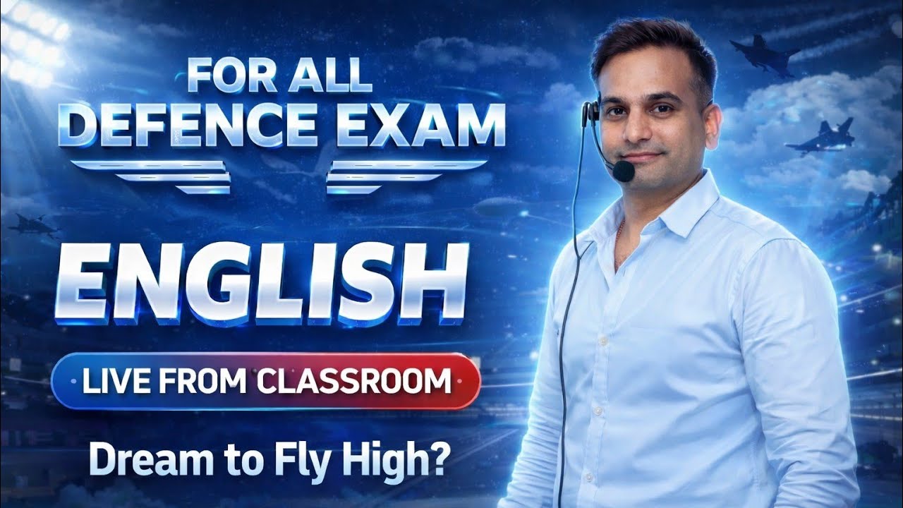 English for Defence Exams 2026 | NDA, CDS, AFCAT, Airforce | Complete Grammar & PYQs 