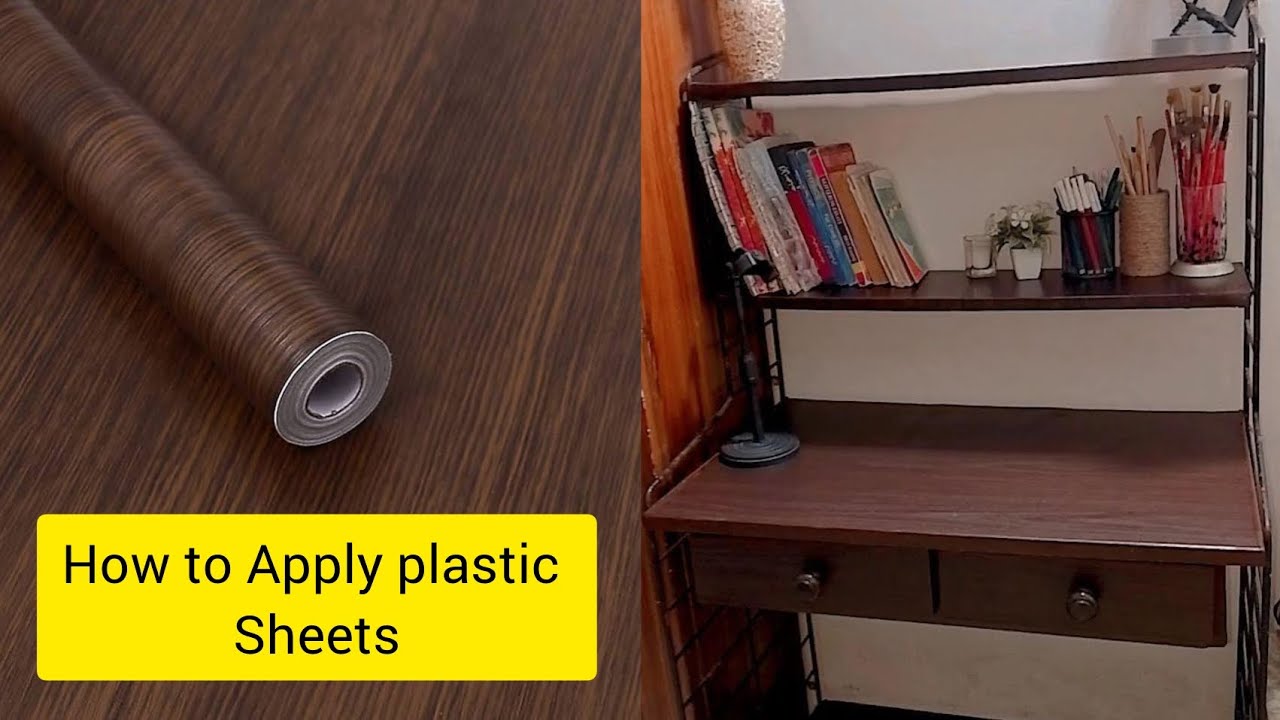 How to apply self adhesive sheets, kitchen sheets, Renew old furniture