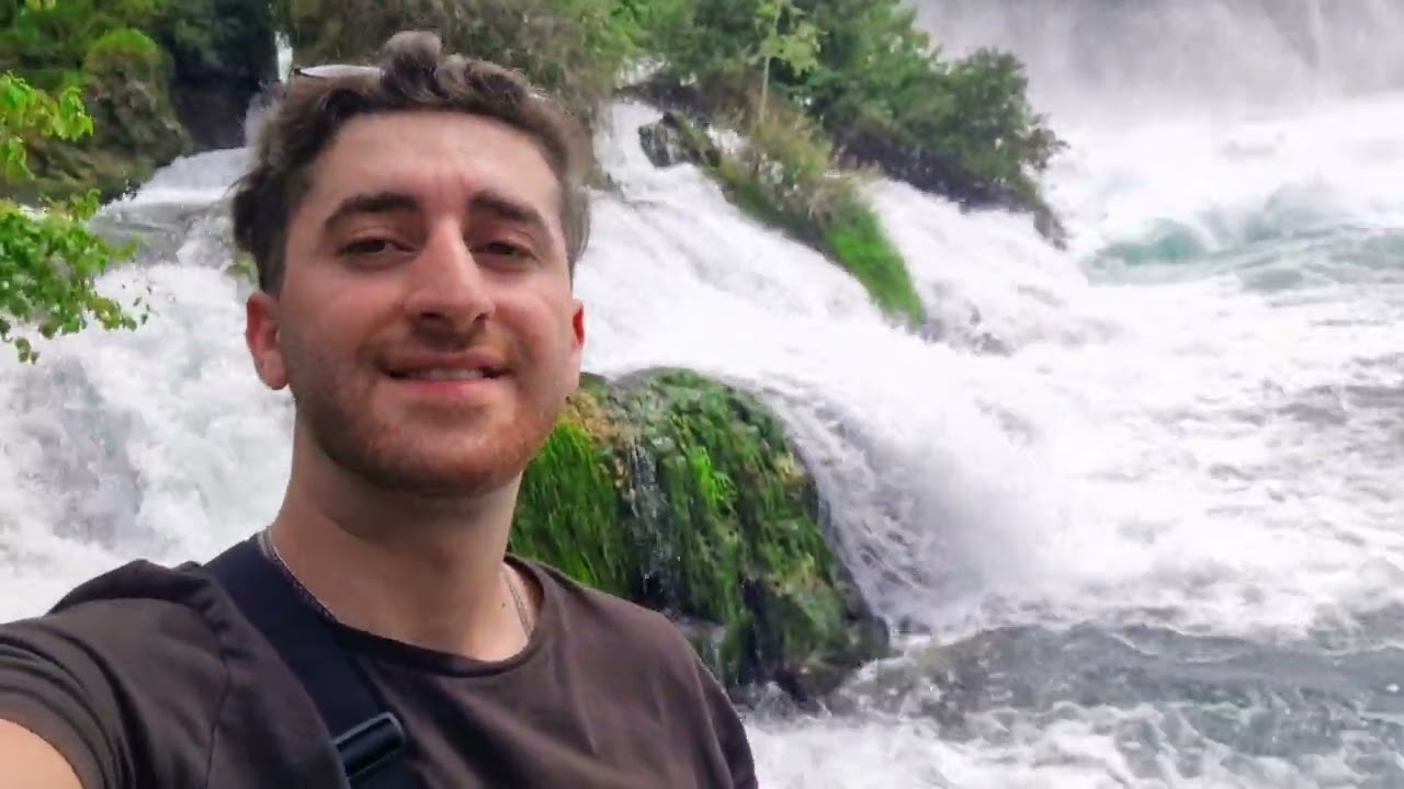 رحلة الى اكبر واجمل شلال في اوربا ! شلالات الراين سويسرا | Rheinfall Switzerland 4K