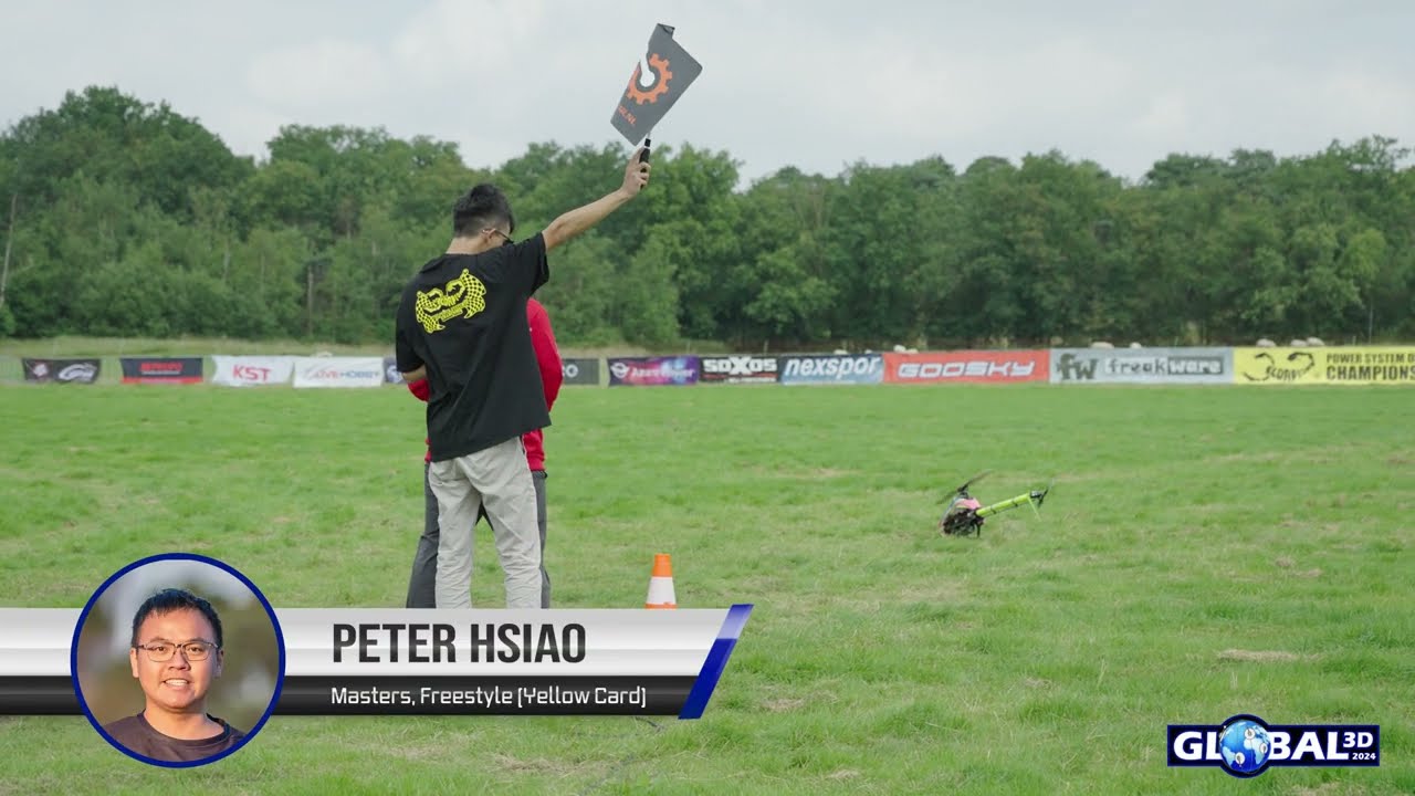 208 Peter Hsiao Yellow Card, Masters, Freestyle, Global 3D 2024