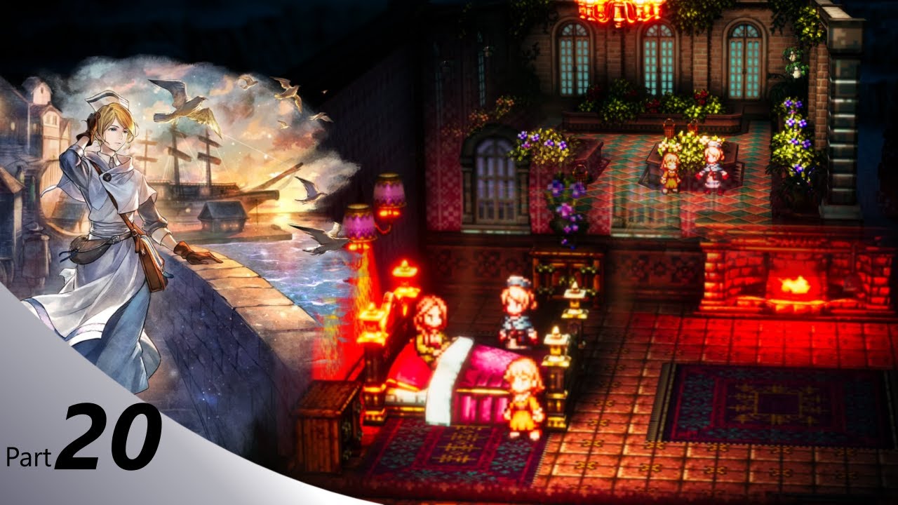 Octopath Traveler 2 Gameplay Part 20 PC Castti chapter 2 Winterbloom Route Japanese Audio English Su
