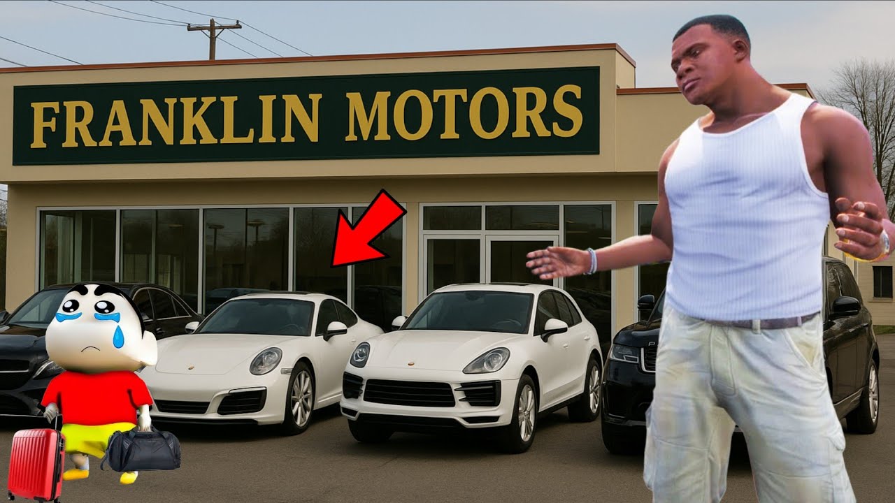 FRANKLIN KICKED OUT SHINCHAN AND OPENED A NEW CAR DEALERSHIP IN LOS SANTOS IN GTA 5