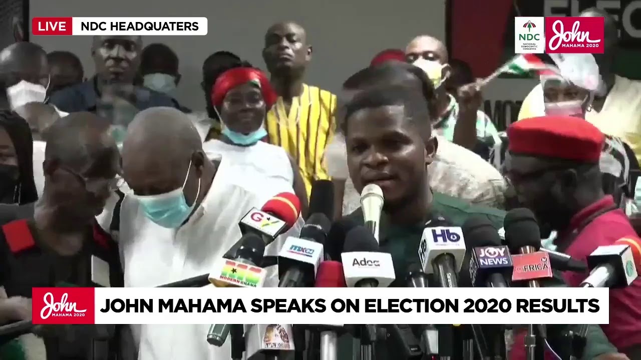 Live | John Mahama speaks on election 2020 results