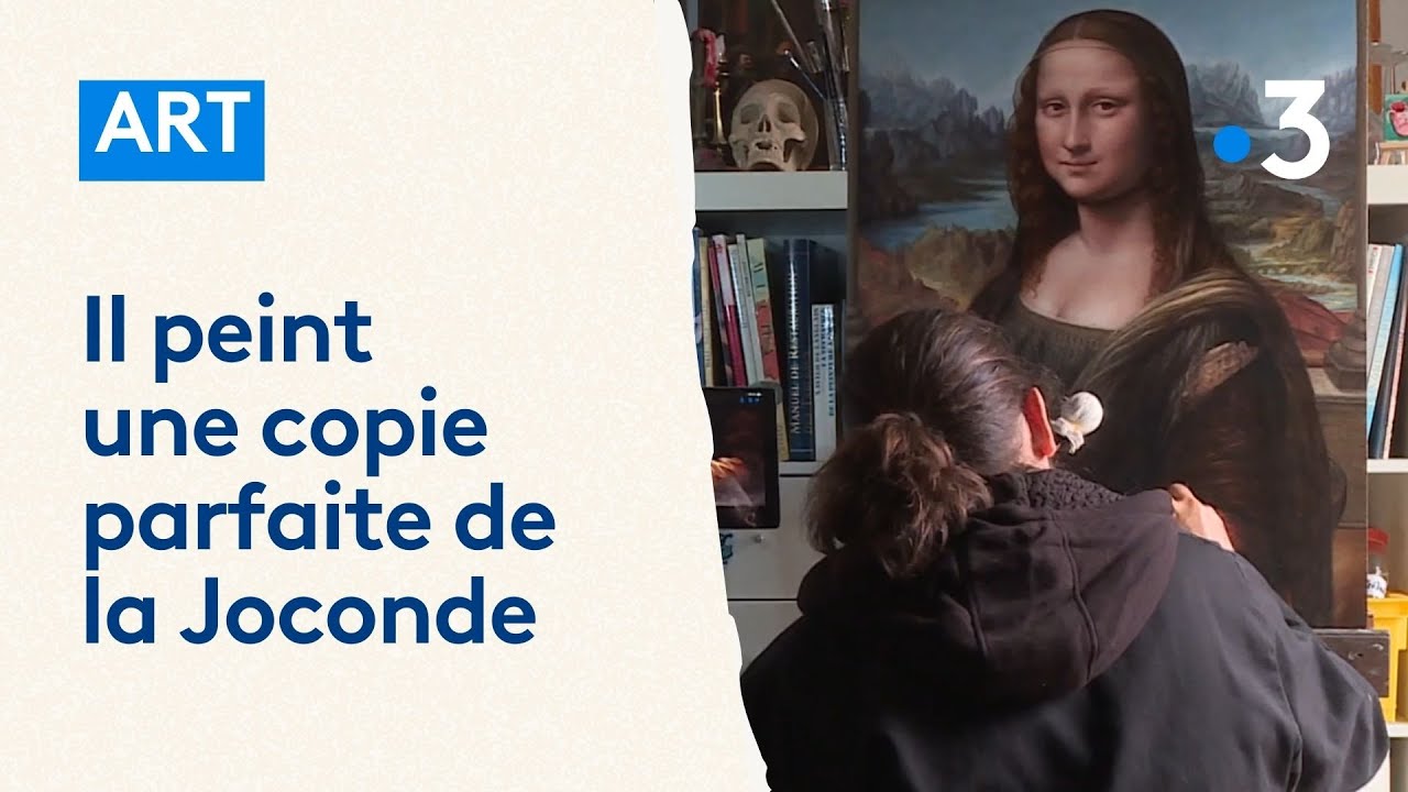Il peint une copie parfaite de la Joconde de L&eacute;onard de Vinci, 2.500 heures de travail