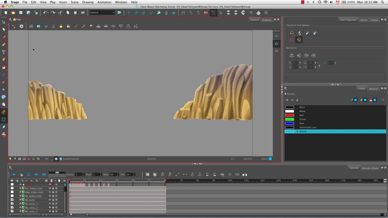 How to Import Bitmap Images in Harmony 11
