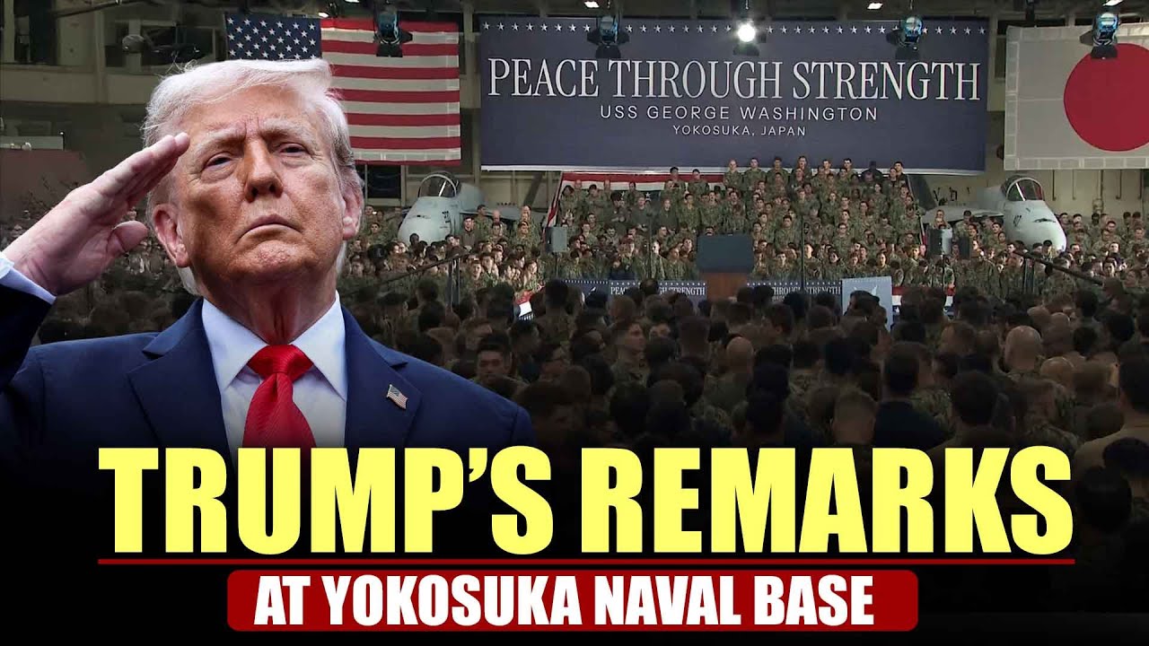 LIVE:Trump&rsquo;s remarks after inspecting aircraft carrier USS George Washington at Yokosuka naval base