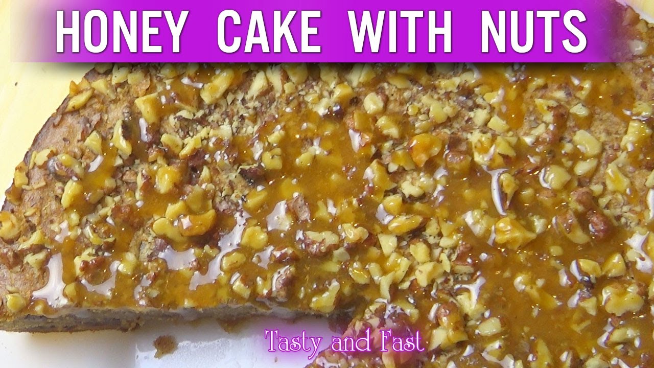 Honey cake with nuts. Muffin with nuts and bananas [with cinnamon]