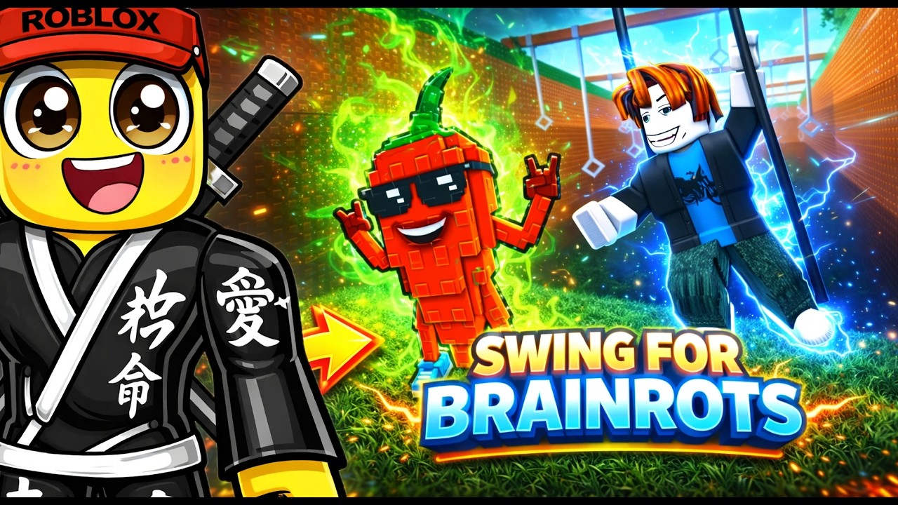 I got the RAREST ANCIENT BRAINROT in SWING FOR BRIANROTS | Roblox