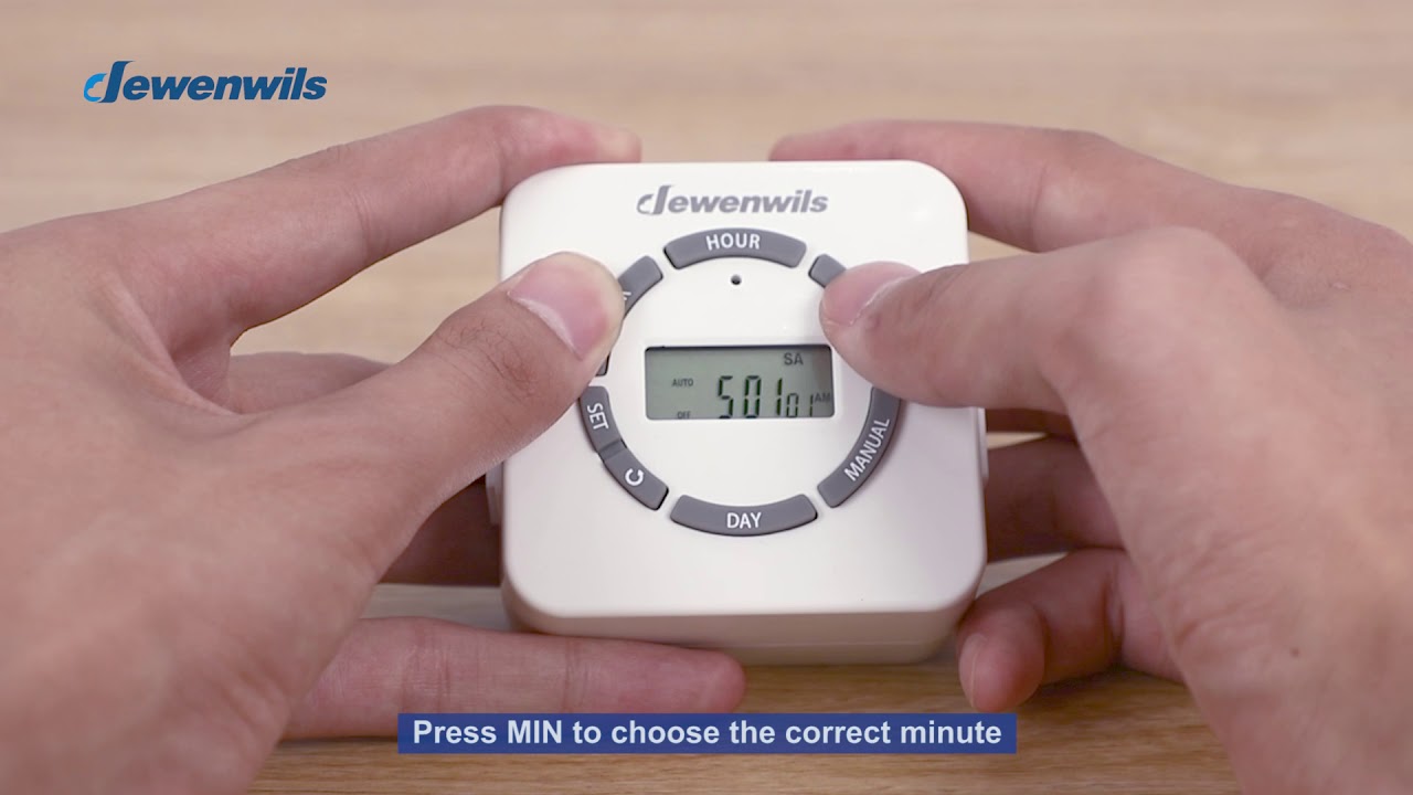 DEWENWILS Digital Indoor Timer, 7 Day Programmable , 2 Grounded Outlets, ETL Listed Seting Manual