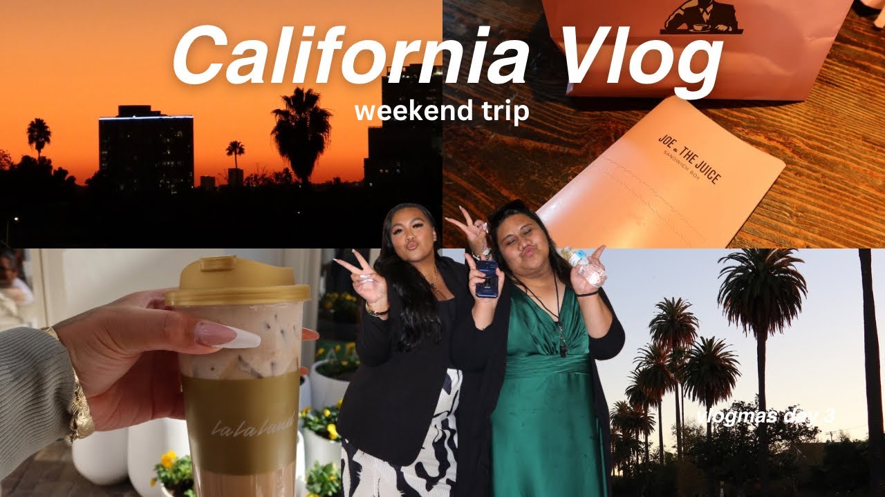 VLOGMAS DAY 4 | Weekend trip to California, Trying La La Land, Tunacado, Erewhon 