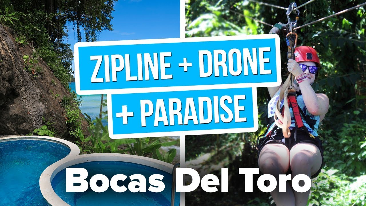 Zipline + Drone + Paradise!!! Back at RED FROG in Bocas Del Toro.