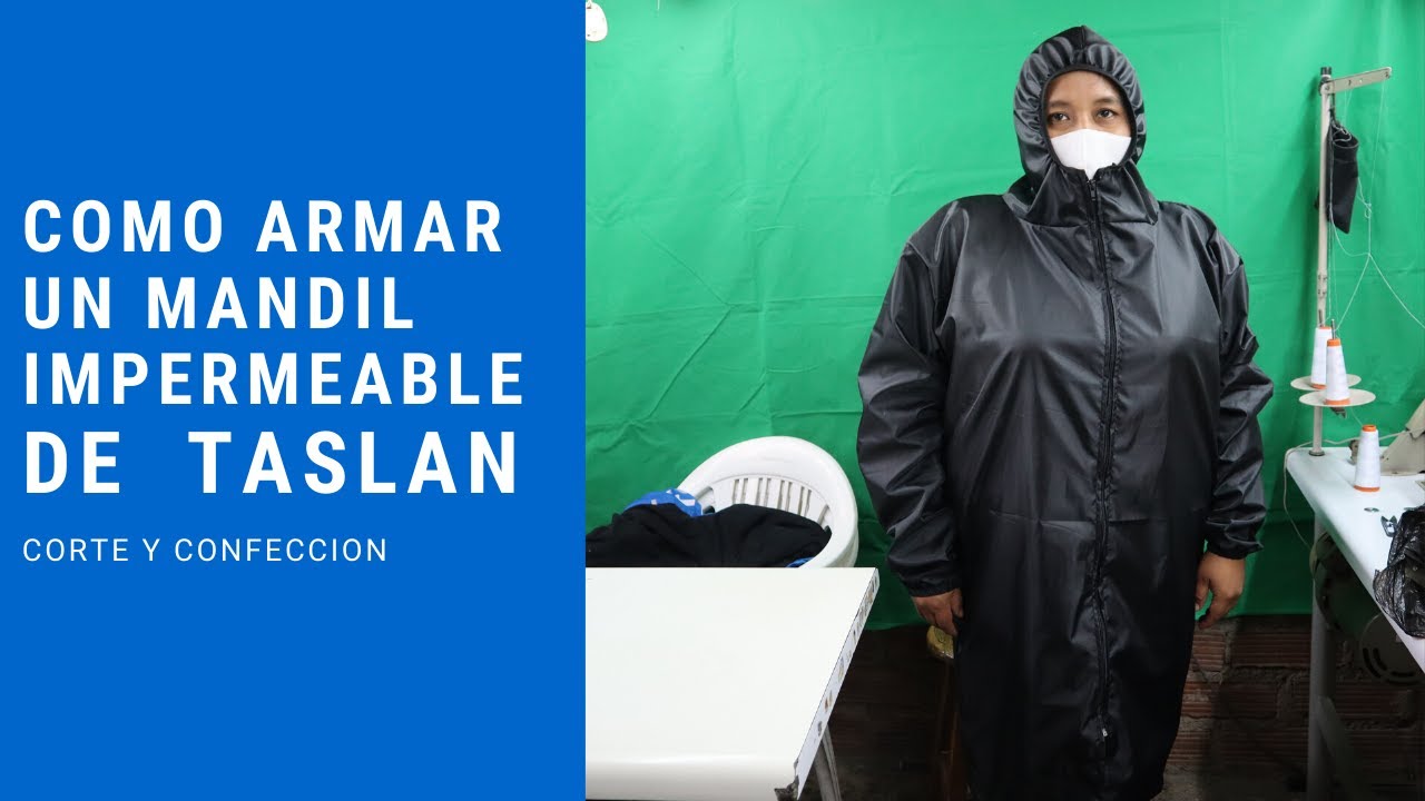 MANDIL IMPERMEABLE DE TASLAN ARMADO FACIL