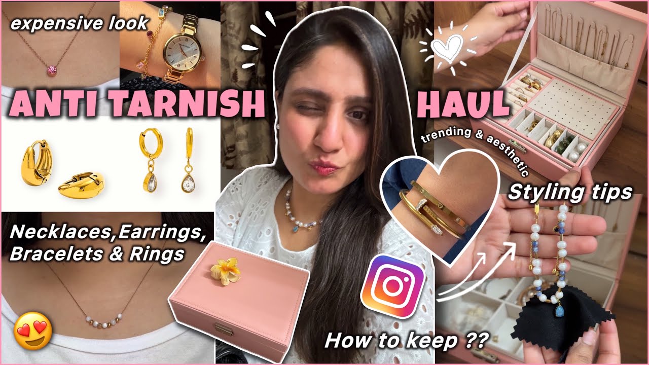 *Shower Proof* Jewellery Haul💦💛| Tried & Tested Anti Tarnish Jewellery| GOLD LOOK | How to keep??