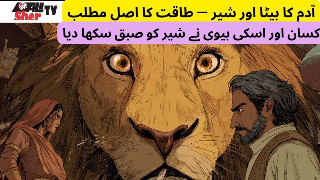 The Lion Who Learned the True Meaning of Power/moral story hindi/urdu