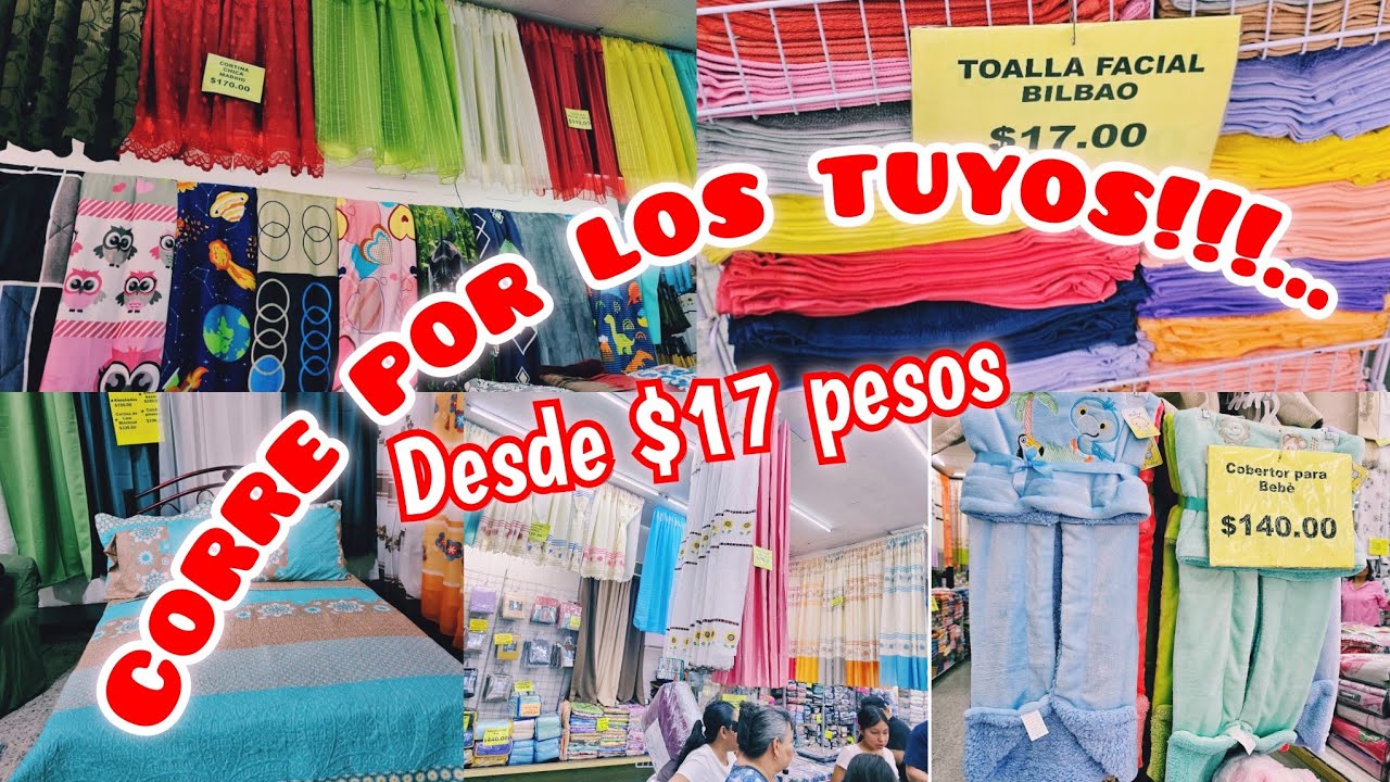 😱EN LA MERCED: TIENDA DE BLANCOS BONITOS Y BARATOS DESDE $17 PESOS🤯SÁBANAS, TOALLAS Y MÁS PARA HOGAR