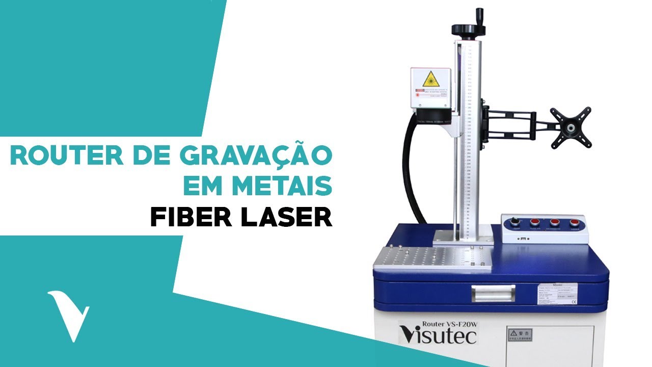 Router de Gravação em Metais Fiber Laser VS-F  20W - VISUTEC