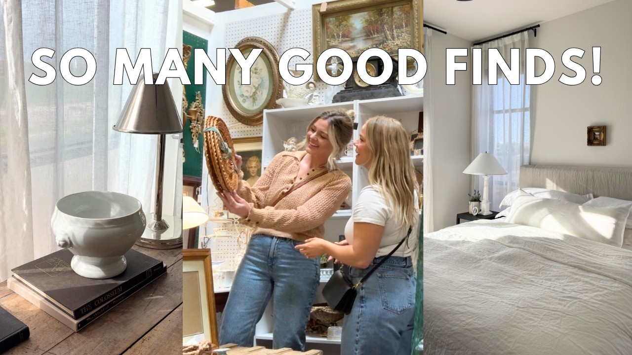 Antique Shopping With Me & The BEST Vintage, THRIFT & Pottery Barn Outlet Finds & HAUL!