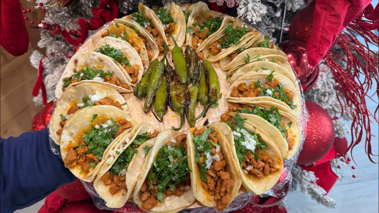 Cómo hacer carne adobada/Rosca de Reyes de tacos 