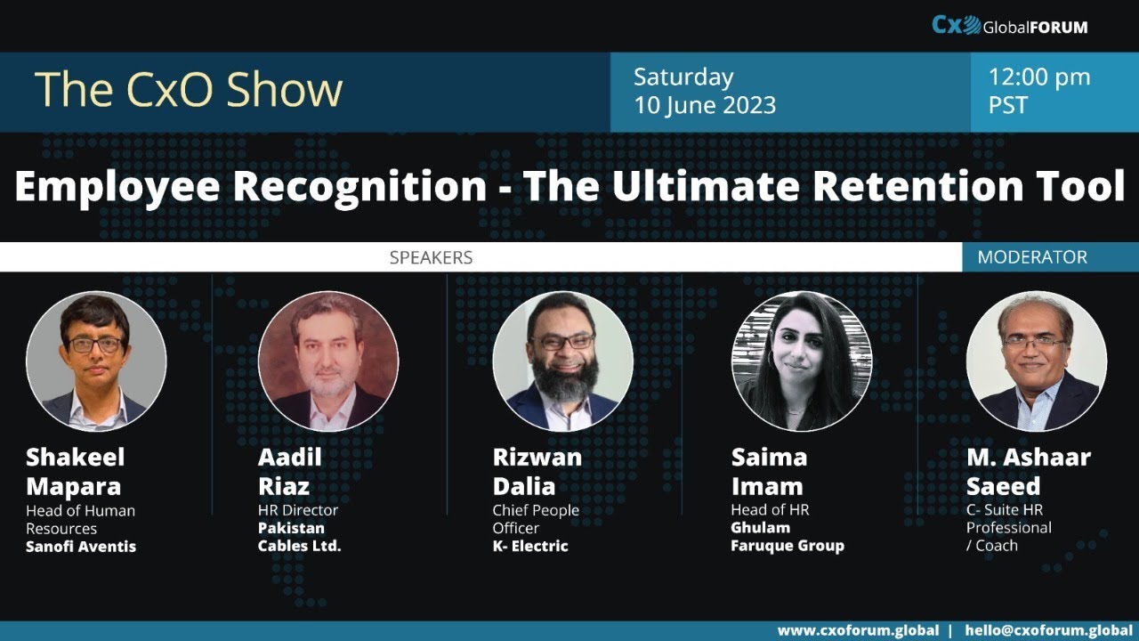 CxO Global Forum - Employee Recognition - The Ultimate Retention Tool