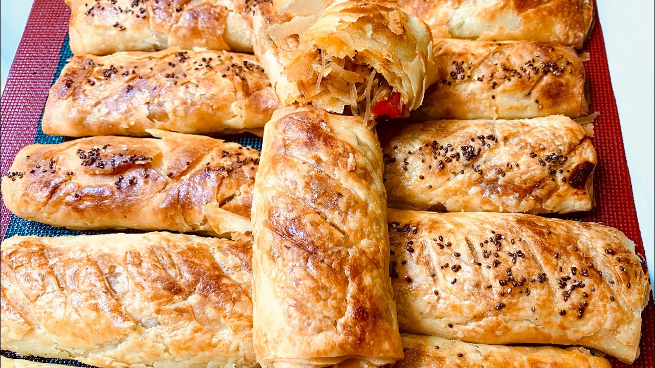 مملحة بعجينة المسمن هشة ومقرمشة 👌بطريقة سهلة وسريعة التحضير وبحشوة اقتصادية ولذيذة