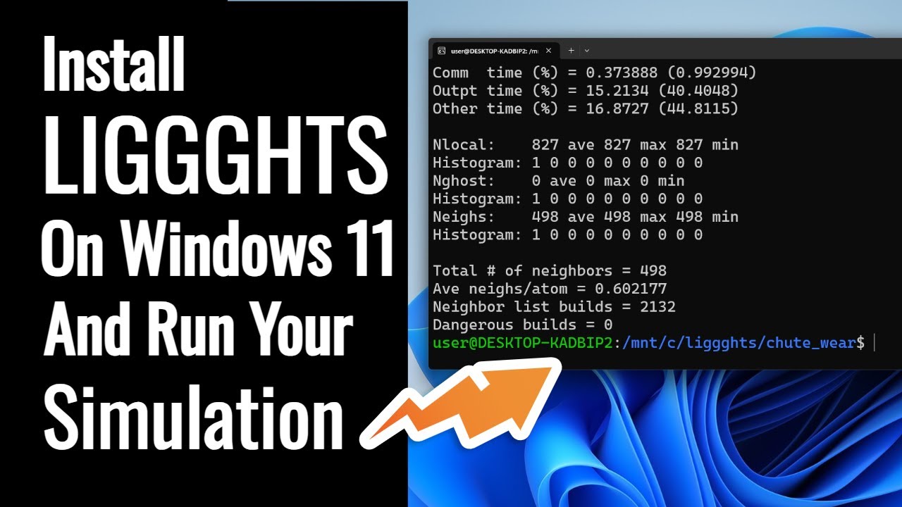 Install and Run LIGGGHTS on Windows