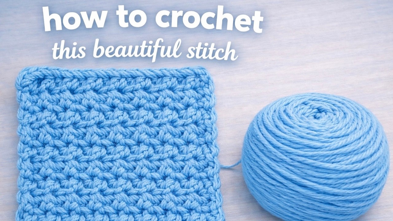 How to crochet this beautiful stitch easy tutorial!!!