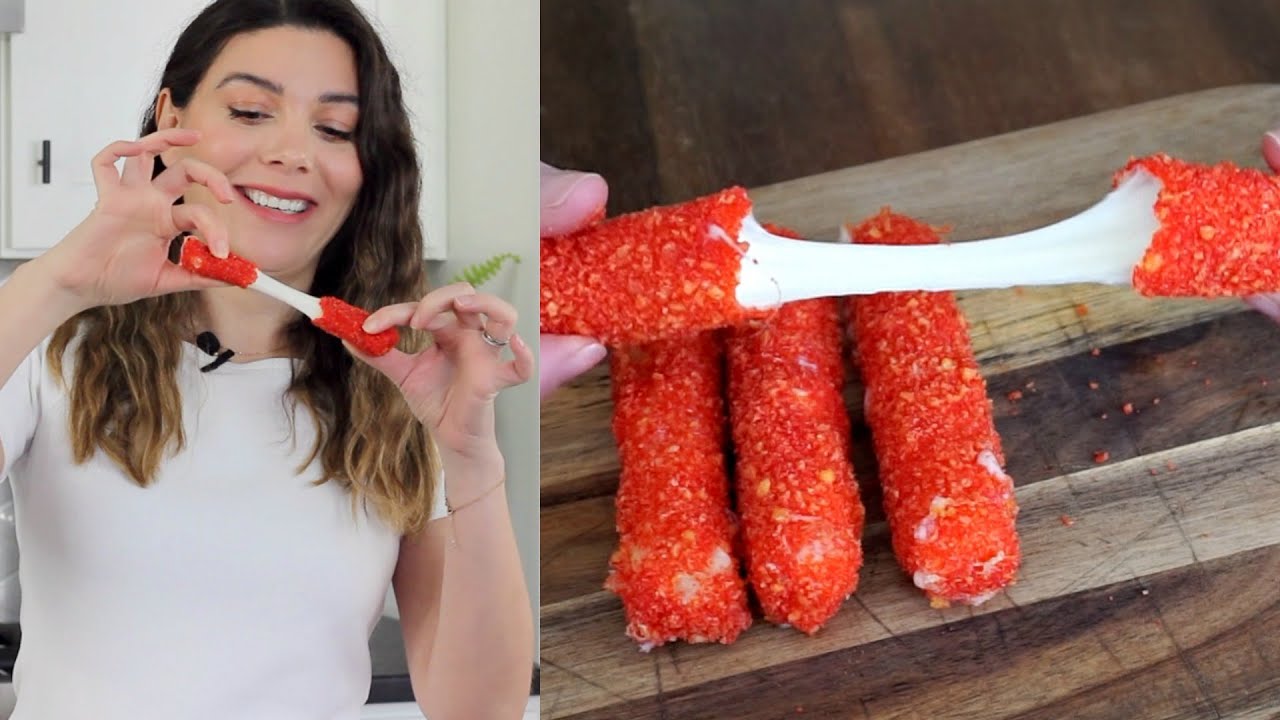 Acılı Cheetos ile Kızarmış Çıtır Peynir Çubukları Tarifi | Cheetos'lu Kızarmış Peynir | Canan Kurban