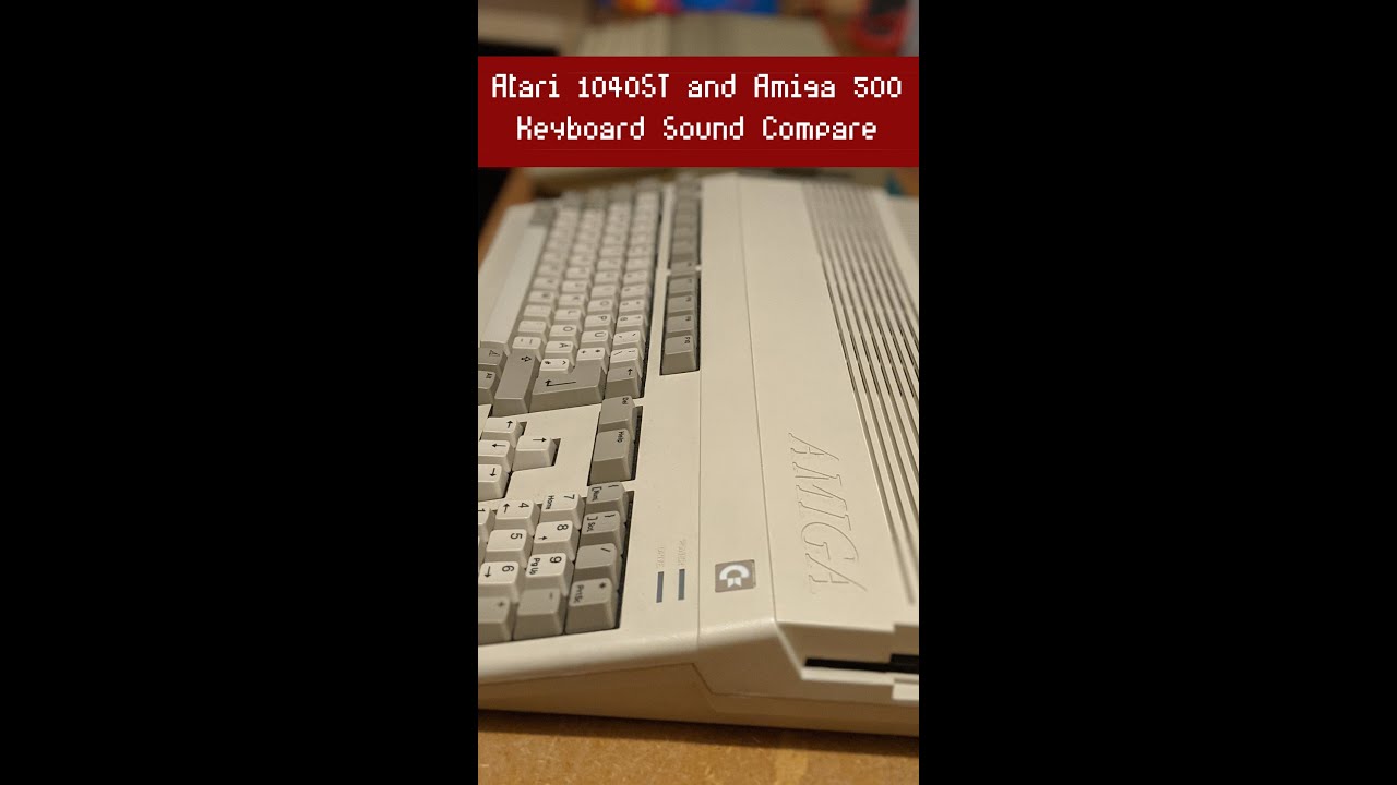 Atari 1040ST and Amiga 500 Keyboard Sound #shorts #retro