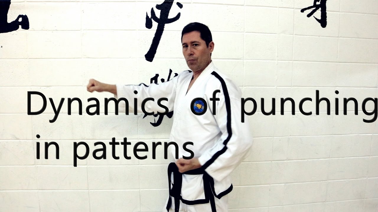 Dynamics of punching in patterns
