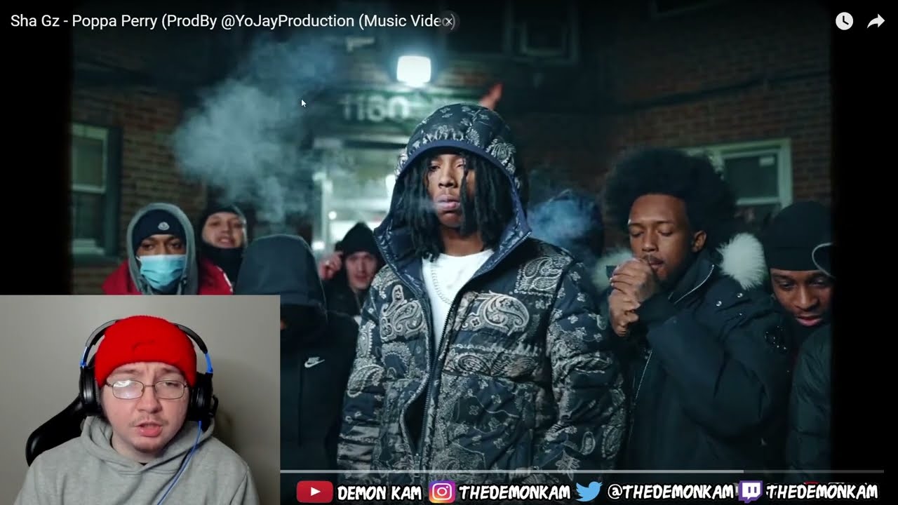 Demon Kam Reacts to Sha Gz - Poppa Perry (ProdBy @YoJayProduction (Music Video)