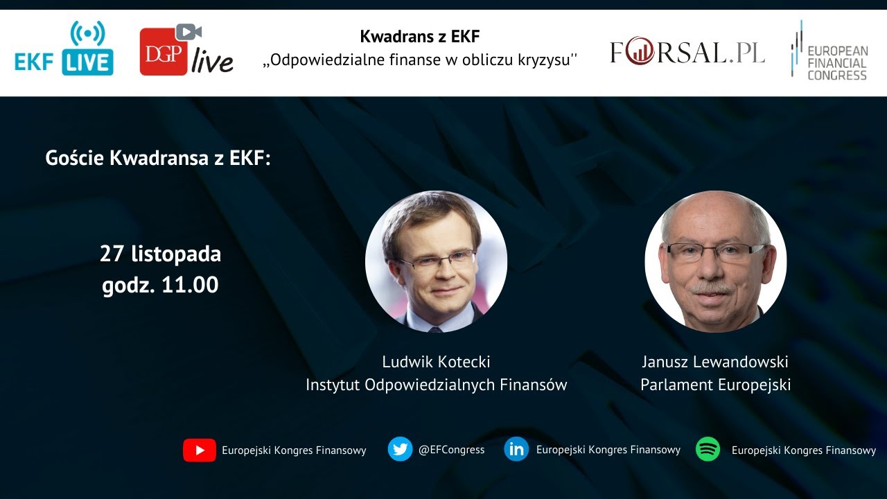 Kwadrans z EKF - Ludwik Kotecki (IOF), Janusz Lewandowski (Parlament Europejski)