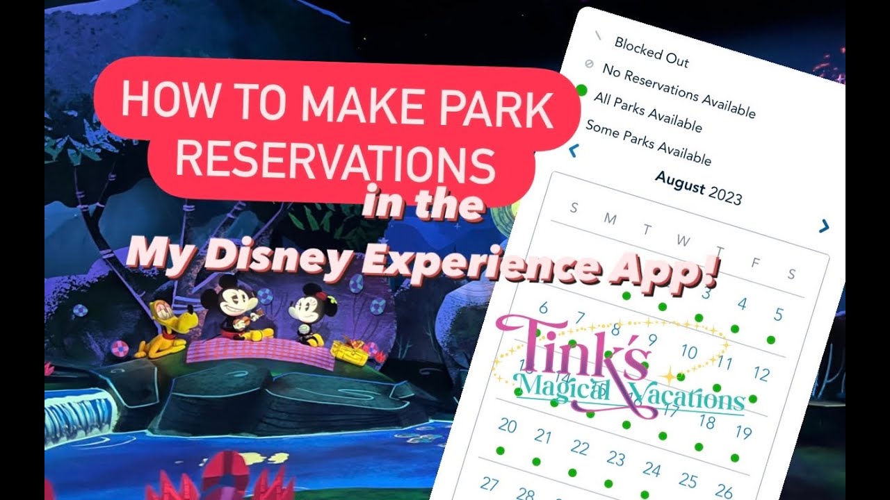 How to Make Park Reservations in the My Disney Experience App!