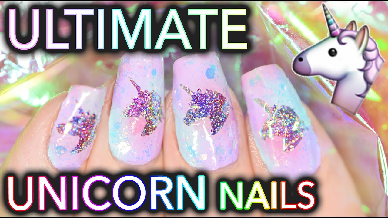 The Ultimate UNICORN nails! (Unicorn window to your soul)