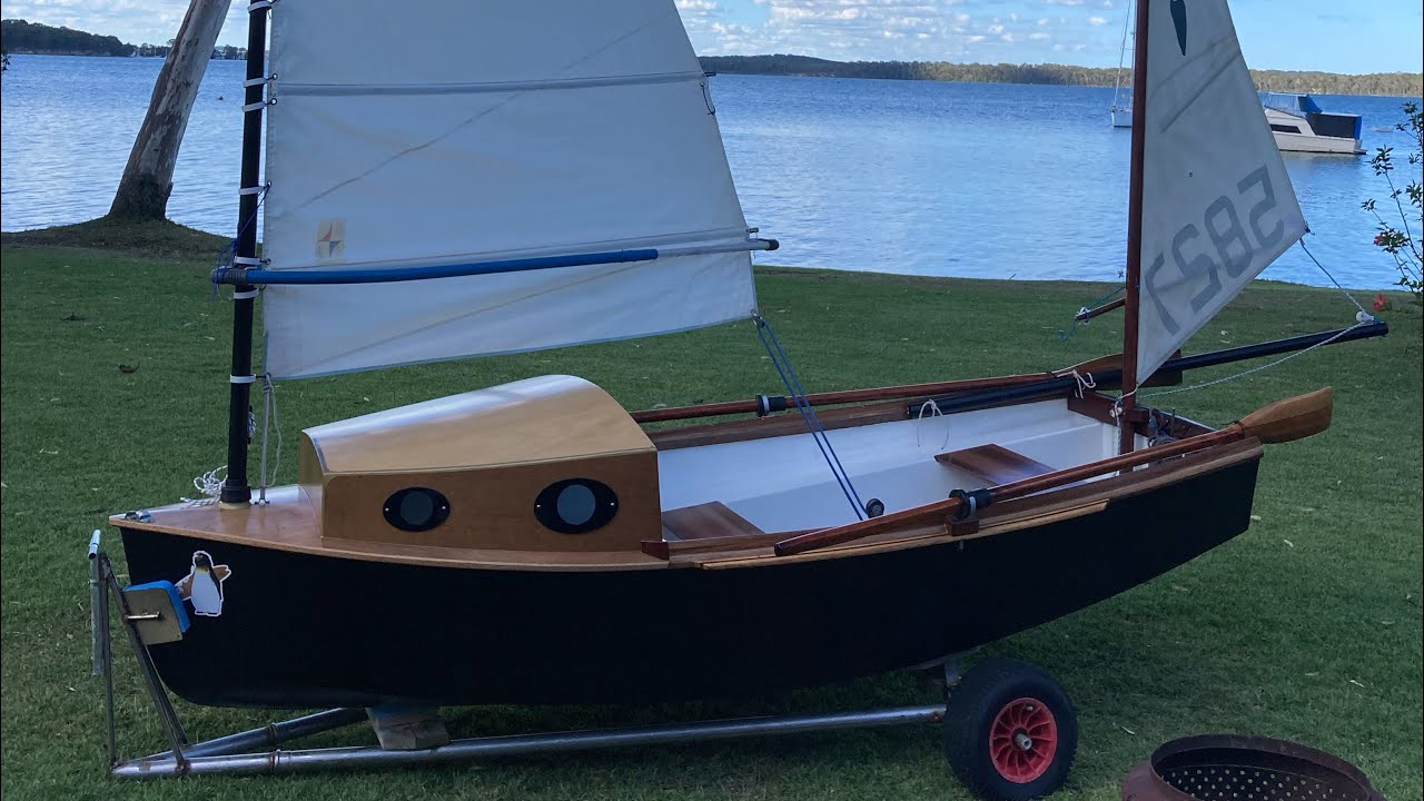 Dinghy cruising Heron conversion to Cat rigged yawl.