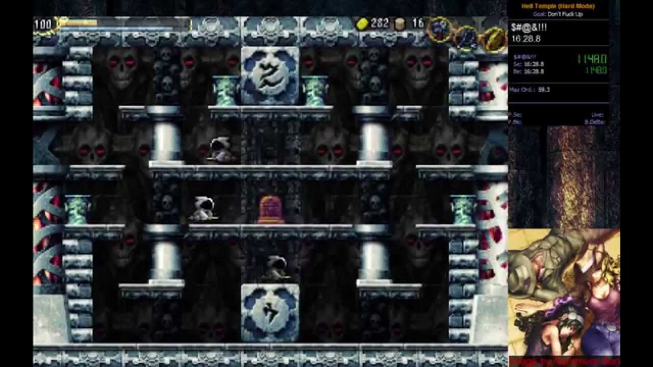La-Mulana Hell Temple (Hard) Speedrun - 15:45