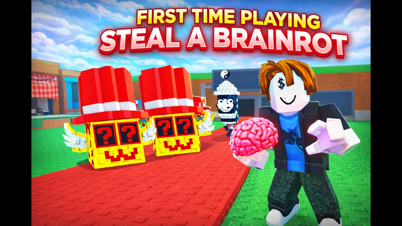 FIRST TIME PLAYING Steal a Brainrot… This Game Is INSANE