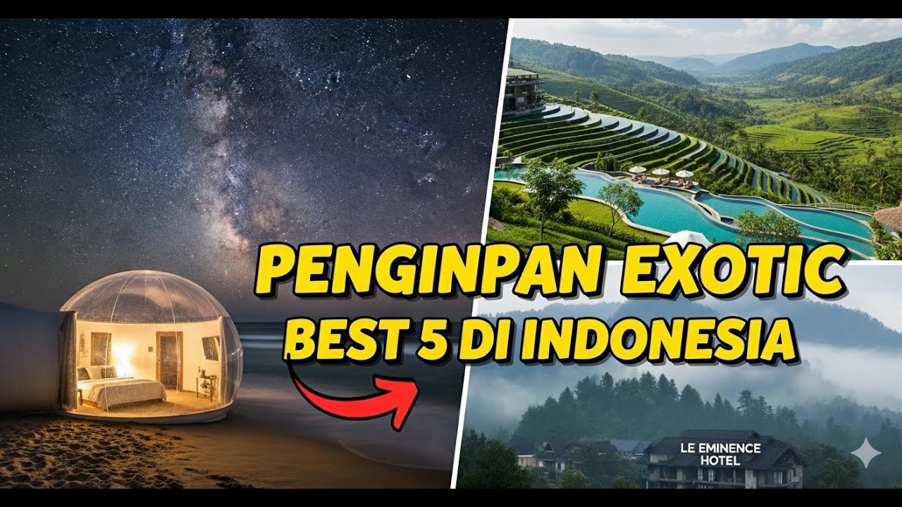 5 REKOMENDASI HOTEL UNIK INDONESIA 2025 (Puncak, Bali, Bogor)