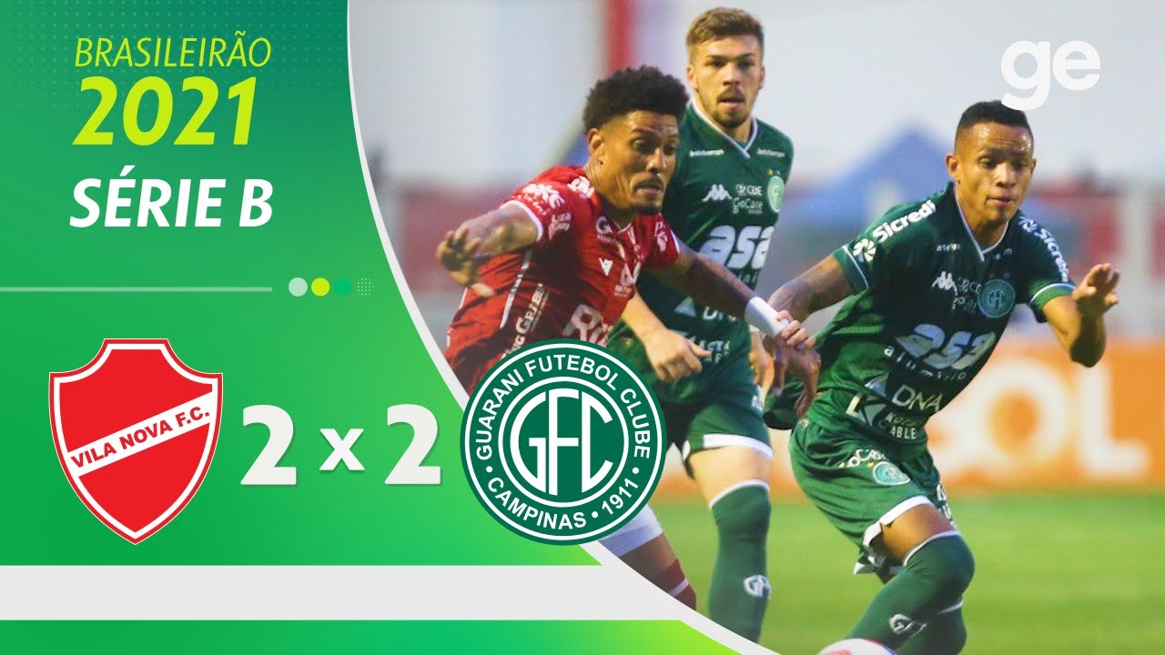 VILA NOVA 2 X 2 GUARANI | MELHORES MOMENTOS | 34ª RODADA SÉRIE B 2021 | ge.globo