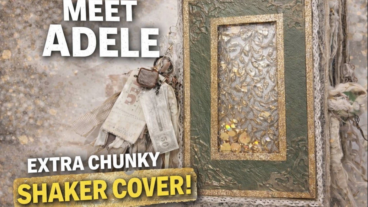 Adele Handmade Junk Journal Flip-Thru😍 | Shaker Cover, Mixed Media & Serious Chunk