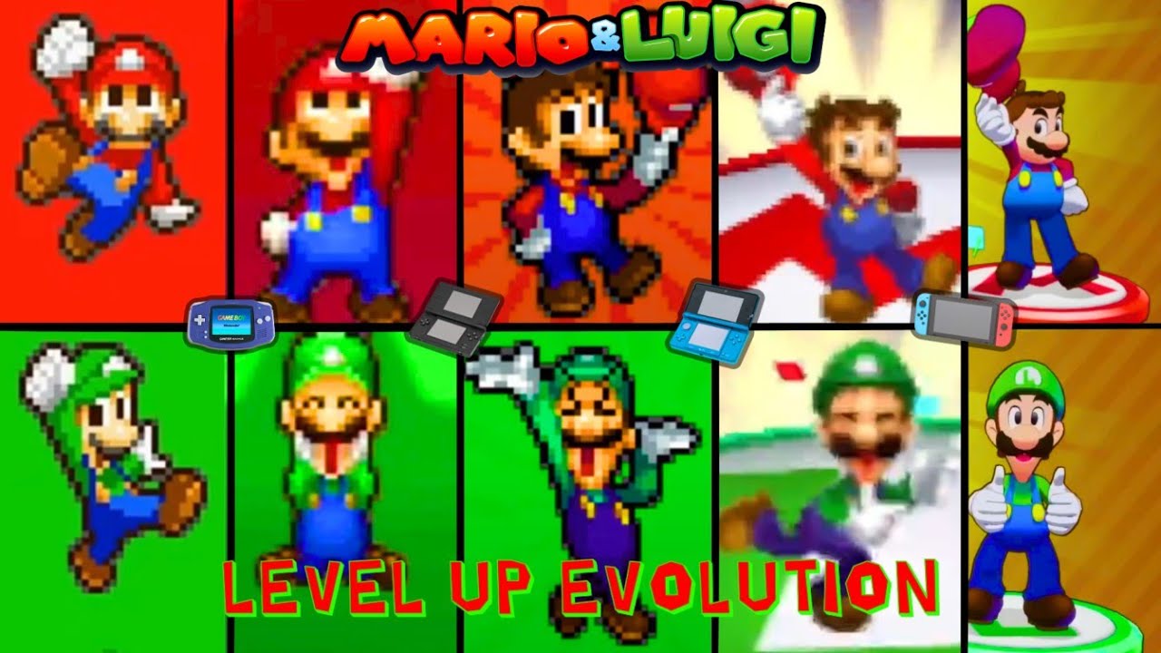 Mario and Luigi: Level Up Animation Evolution (2003-2024)