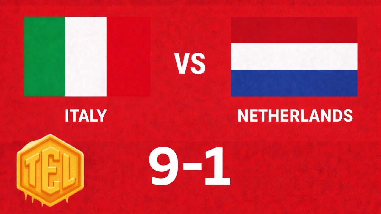 Italy 9-1 Netherlands | Matchday 14 [TEL]
