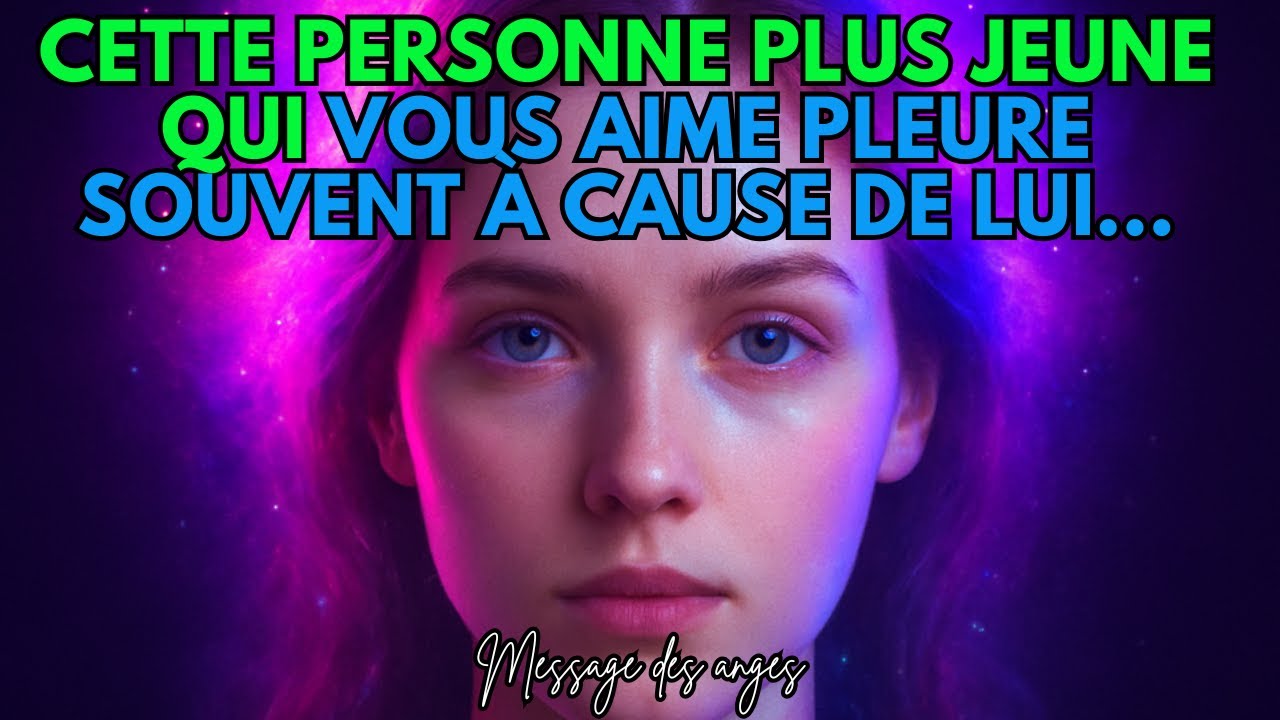 💖Cette personne PLUS JEUNE qui vous aime pleure souvent à cause de LUI... message des anges