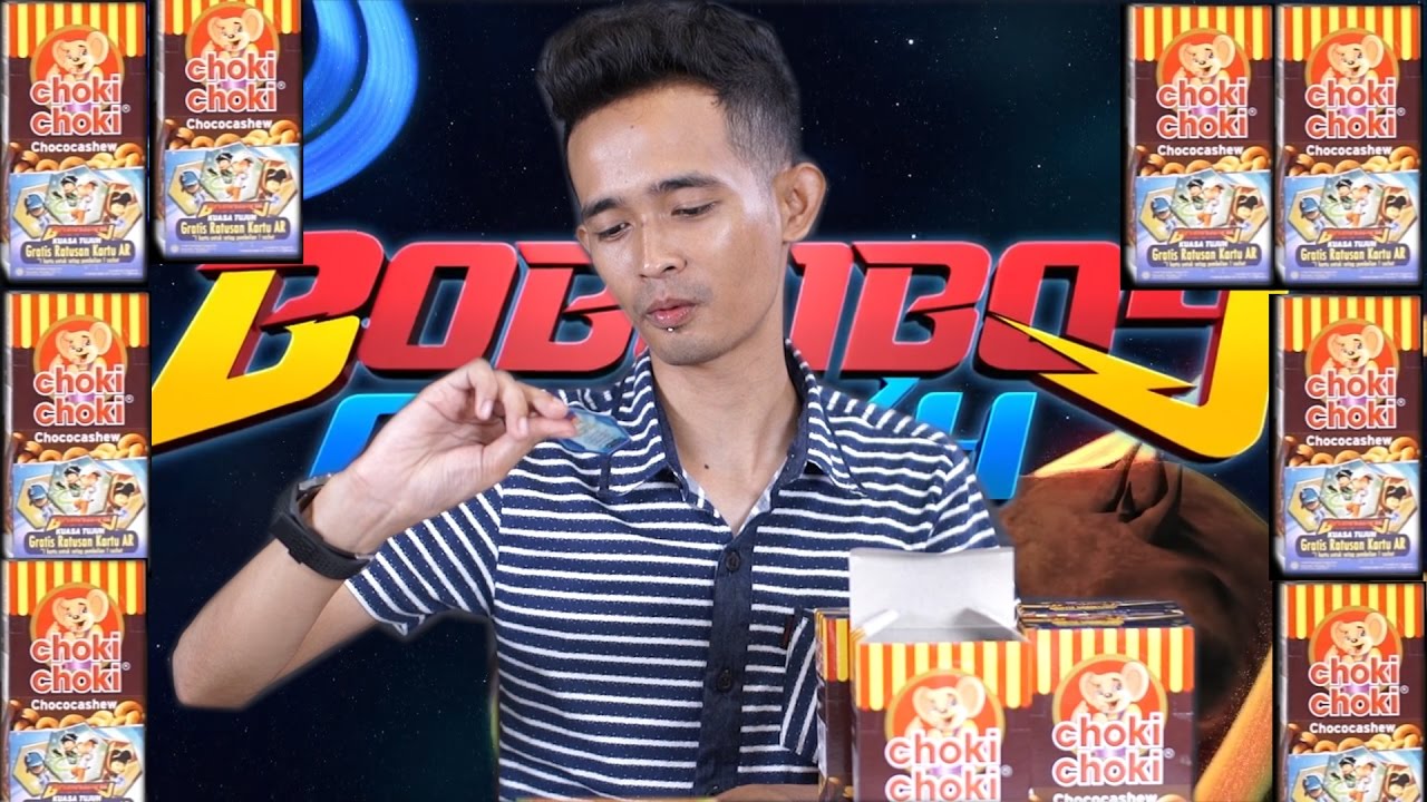 #12 Unboxing Choki-choki Augmented Reality Boboiboy Kuasa 7 - Dapet Kartu Keren-Keren