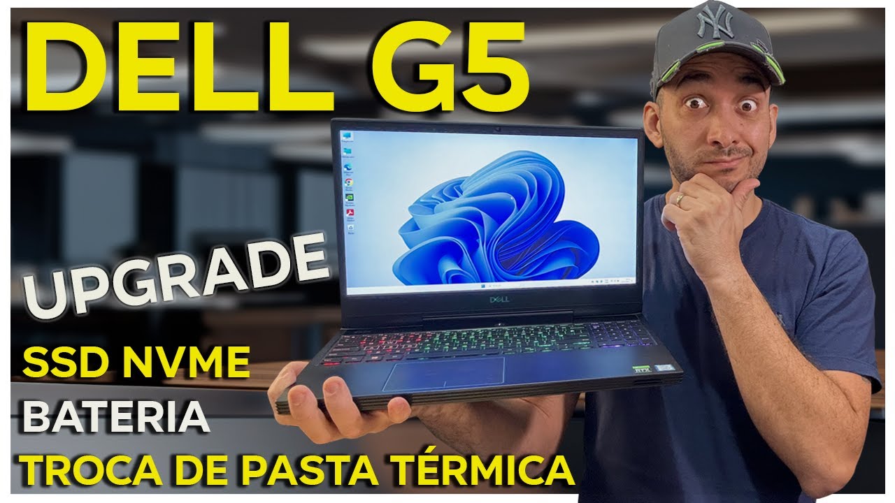Notebook Dell G5 5590 P82f Como fazer Troca de Pasta Térmica, Bateria & SSD Nvme - FÁCIL & RÁPIDO