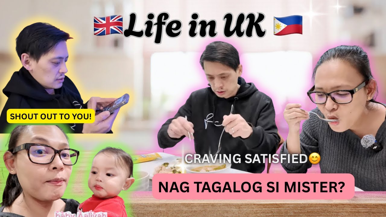 FILIPINA LIFE IN UK | NAGTAGALOG SI MISTER PERO MAY BRITISH ACCENT | NAGCRAVE AKO NG FILIPINO ULAM!