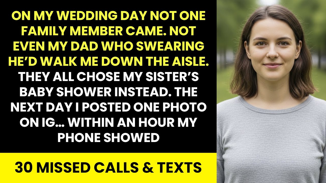 My family skipped my wedding for my sister’s party—then one post made them all panic.