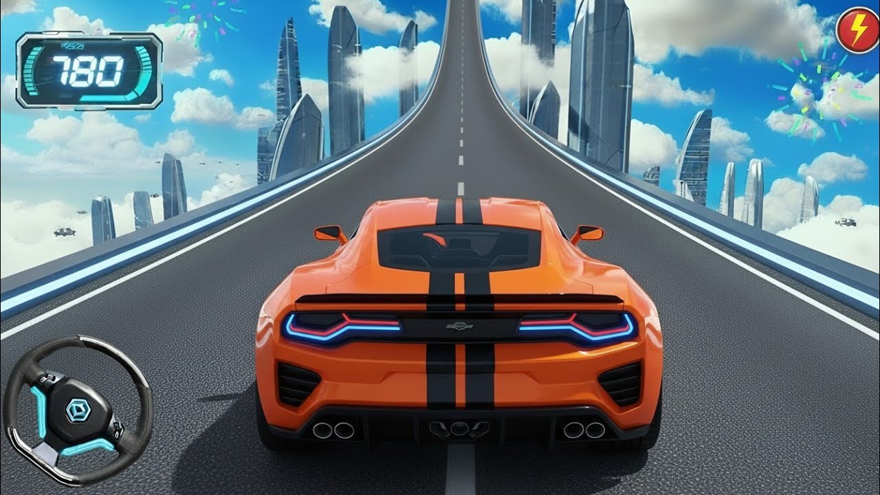 New Mega Ramp Car Stunts 2025 GT Car Stunt Master Gameplay | High Speed Jumps & Loops
